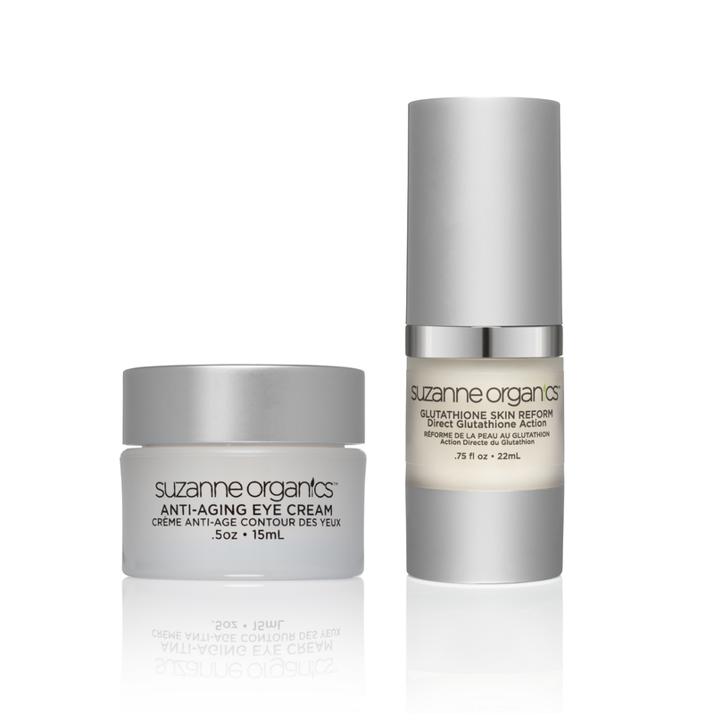 Anti-Aging Eye Cream + Glutathione Skin Serum Duo
