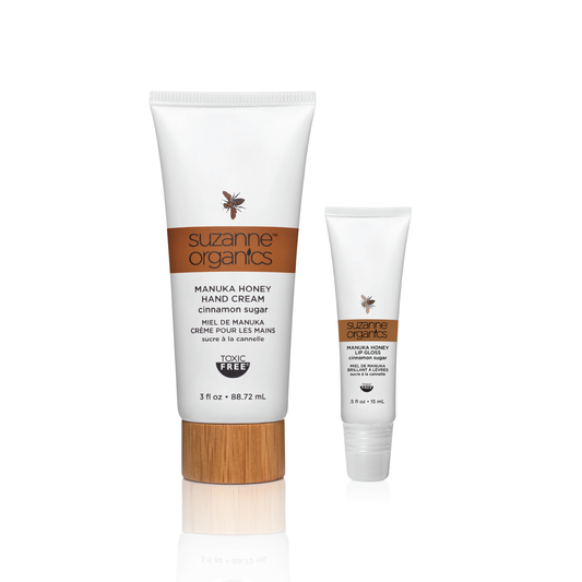 Cinnamon Sugar Manuka Honey Hand Cream & Lip Gloss Duo
