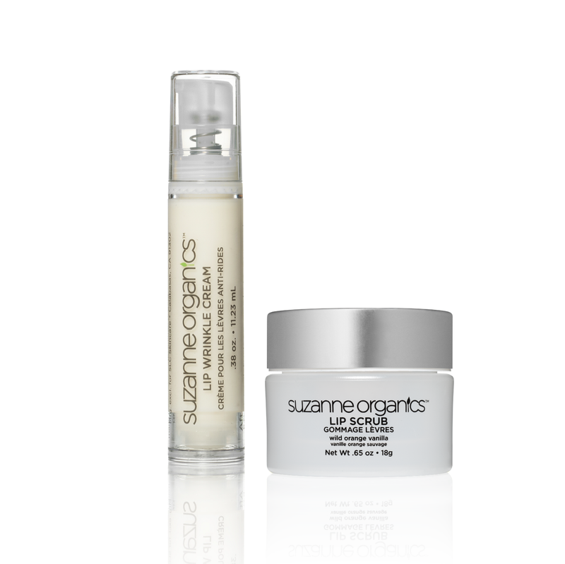 Lip Wrinkle Cream & Lip Scrub Set