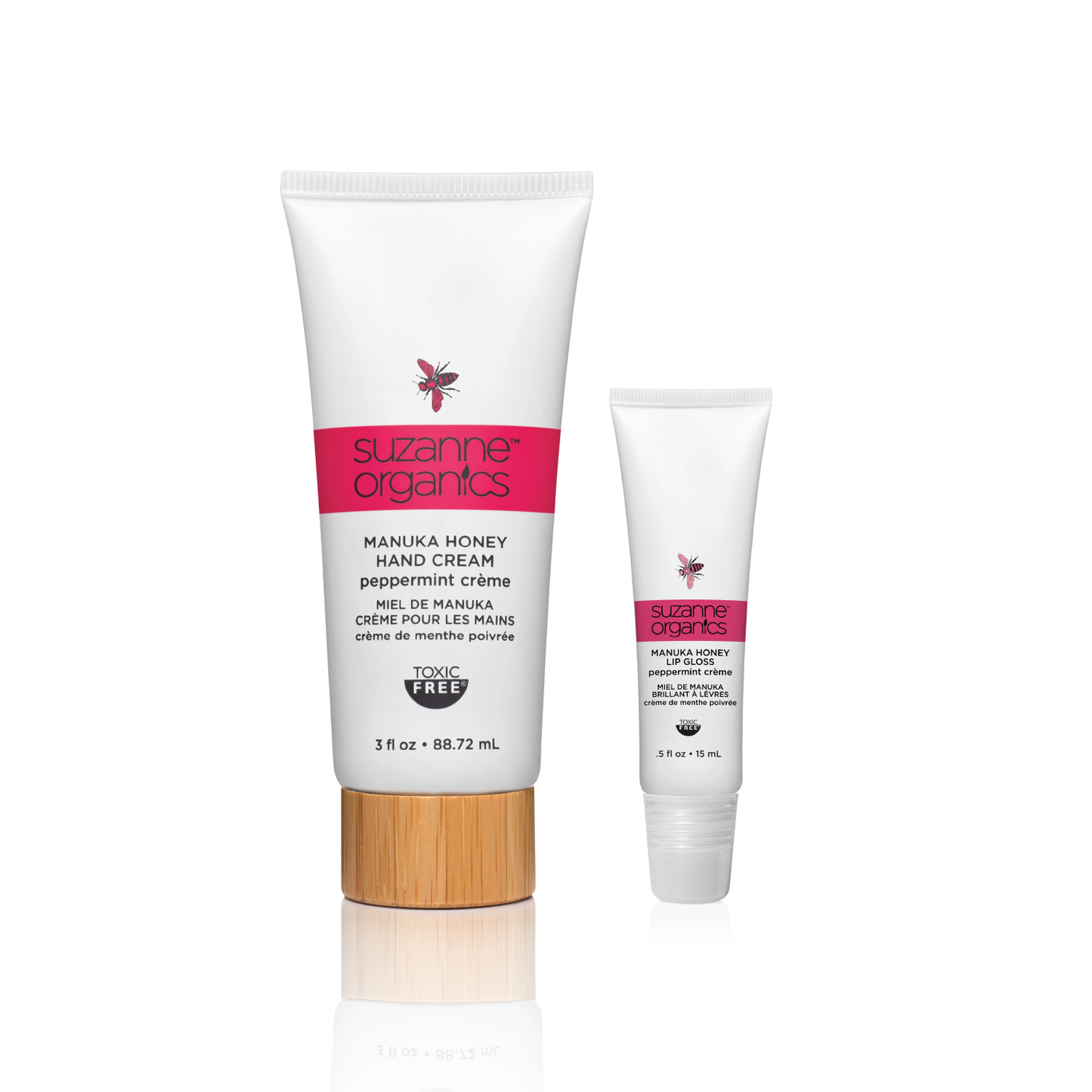 Peppermint Crème Manuka Honey Hand Cream & Lip Gloss Duo