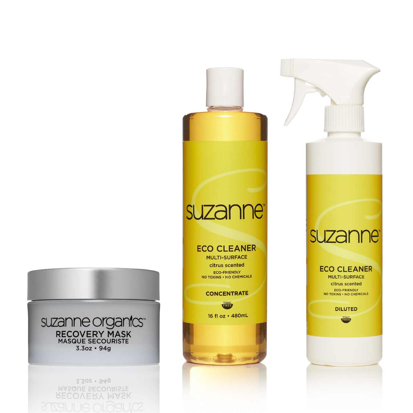 Recovery Mask, Eco Cleaner Concentrate + Spray Bottle