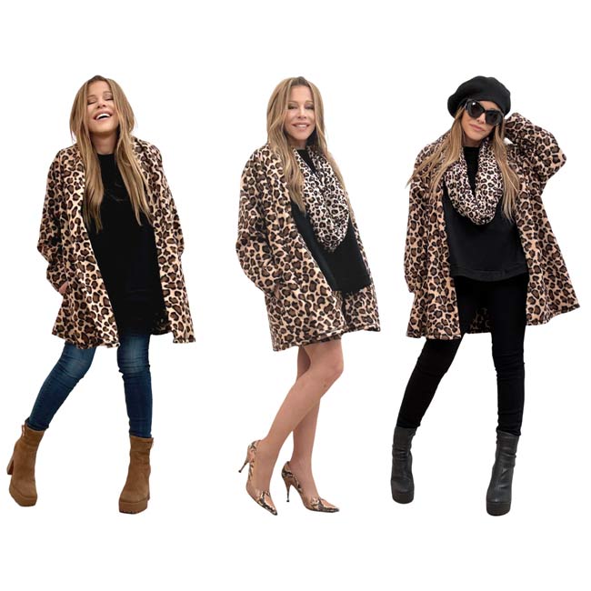Leopard Swing Coat