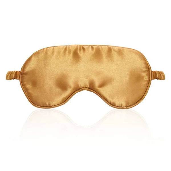 Sandalwood Sleep Mask & Gold Satin Sleep Mask Set