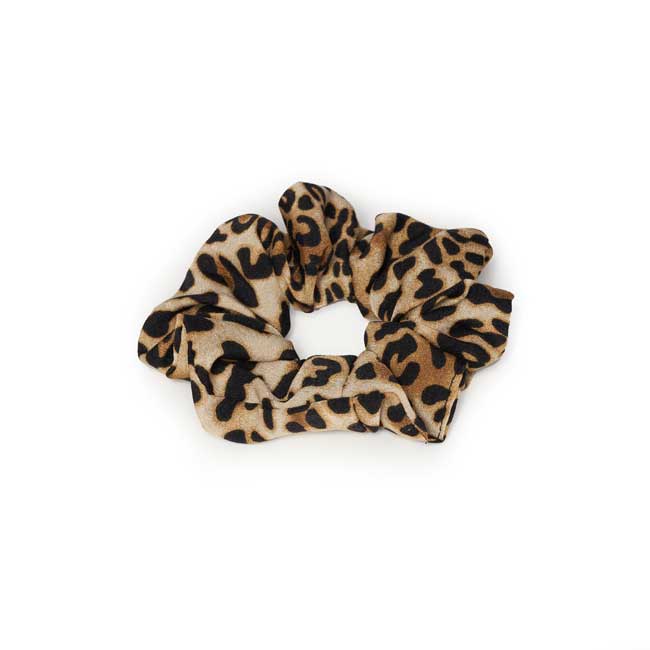 Leopard Print Hair Scrunchie 3-Pack