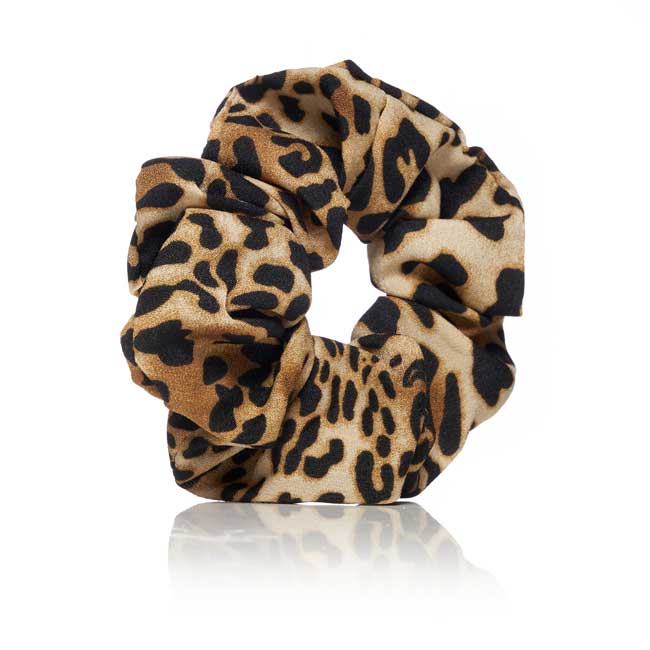 Leopard Print Hair Scrunchie 3-Pack