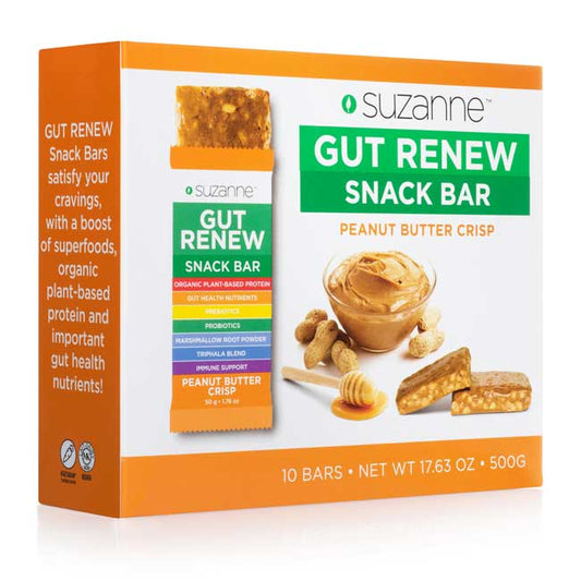 GUT RENEW Peanut Butter Crisp Snack Bar (10 Count)