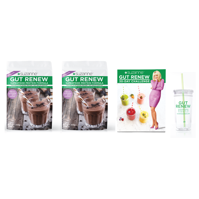 GUT RENEW Formula (Two 10 serving bags + Free Tumbler and Program Guide)