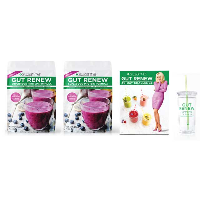 GUT RENEW Formula (Two 10 serving bags + Free Tumbler and Program Guide)