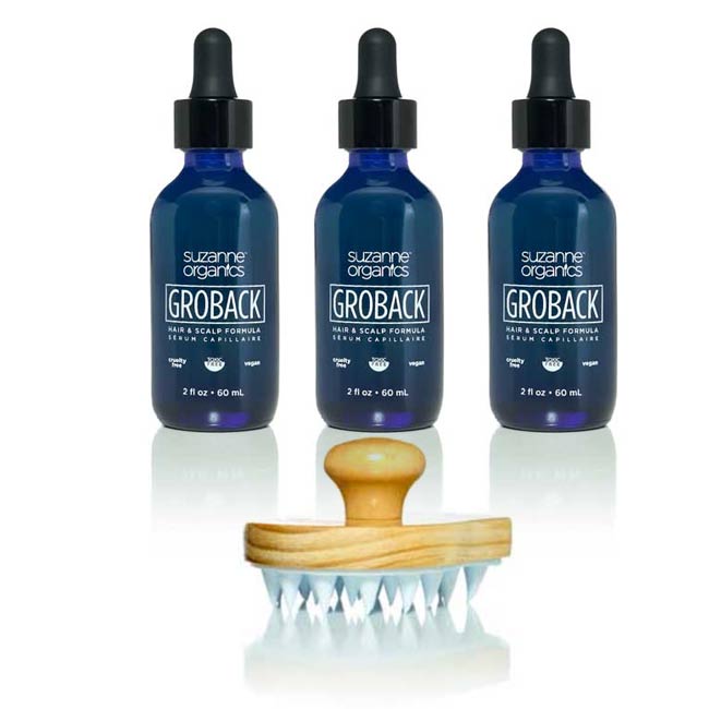 Trial Offer - GROBACK Hair & Scalp Formula 3-Month Supply + Free Scalp Massager - Autoship