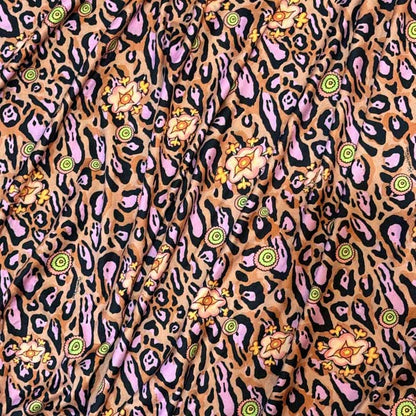 Leopard Lotus Blossom Pajama Set