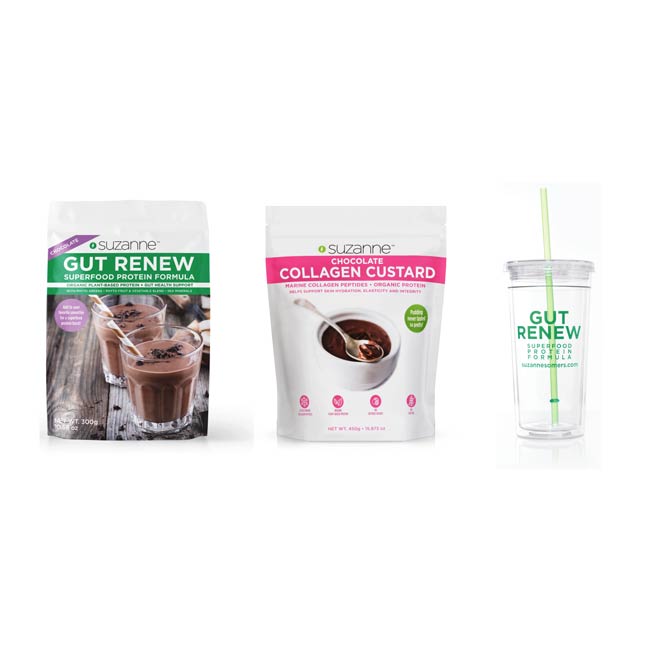 GUT RENEW Formula + Chocolate Collagen Custard 3-Piece Kit