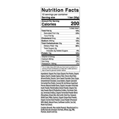 GUT RENEW Chocolate Crisp Snack Bar (10 Count)