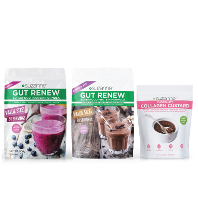 Value Size GUT RENEW Formula & Chocolate Collagen Custard Kit