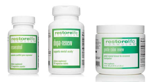 Supplement Trio | Resveratrol • Dopa Renew • Gentle Colon Ease