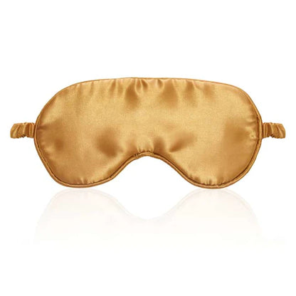 SUZANNE Organics Sandalwood Sleep Mask + Gold Satin Sleep Mask Kit