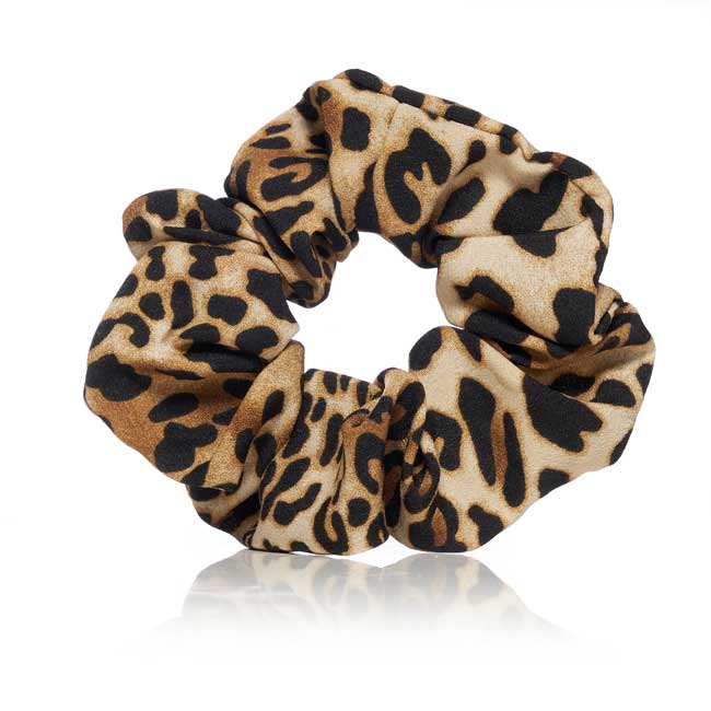 Leopard Print Hair Scrunchie 3-Pack