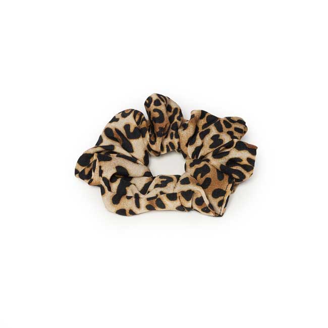 Leopard Print Hair Scrunchie 3-Pack