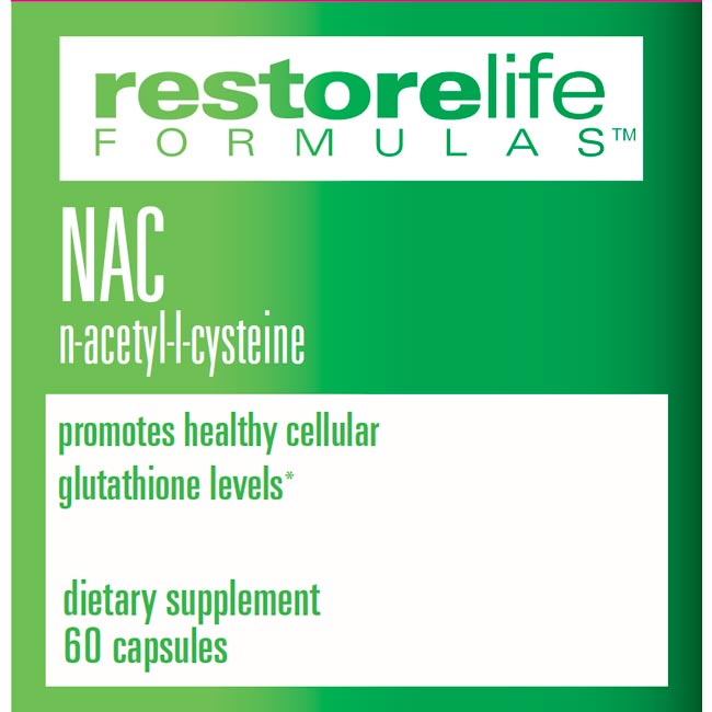 NAC n-acetyl-l-cysteine promotes healthy cellular glutathione levels * dietary supplement 60 capsules