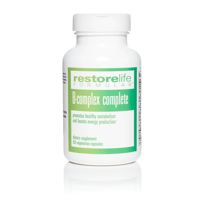 B-complex complete promotes healthy meabolist and boosts energy production dietray supplement 60 capsuls