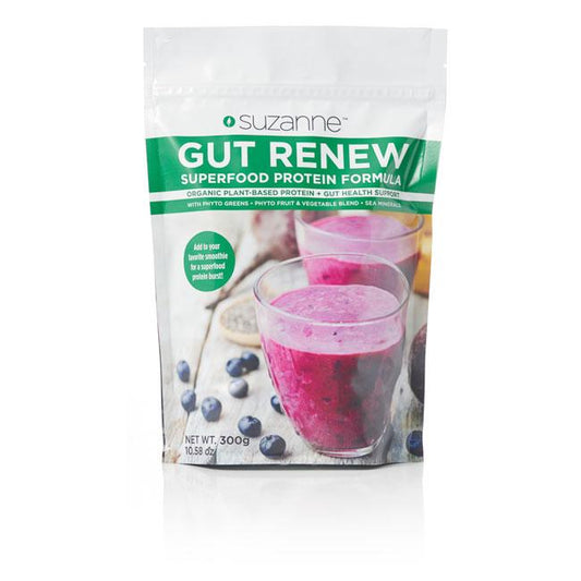 300 gram pouch of gut renew superfood protein powder
