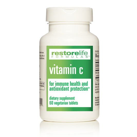 Bottle of Vitamin C supplements