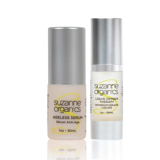 SUZANNE Organics Liquid Oxygen + Ageless Serum Wrinkle Buster Duo