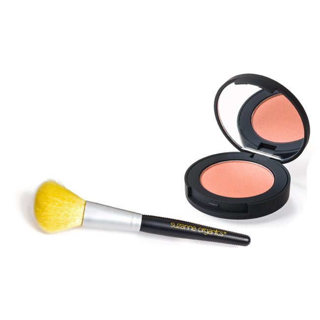 coral crush colored brush plus makeup brush