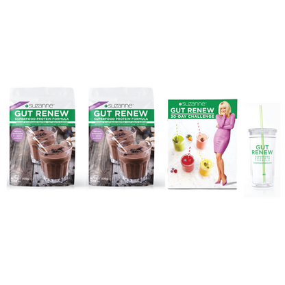 GUT RENEW Formula (Two 10 serving bags + Free Tumbler and Program Guide)