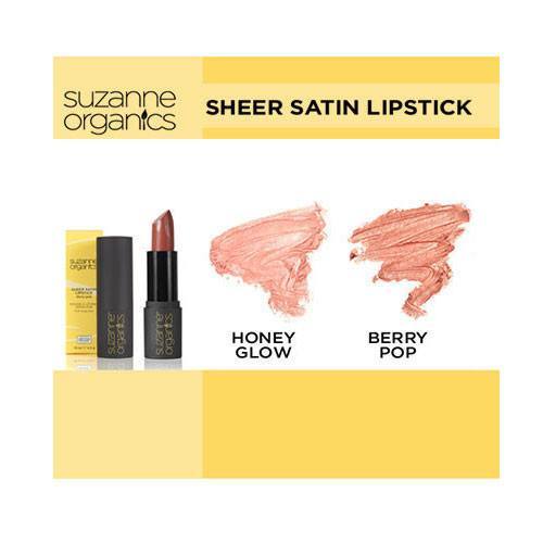 Cosmetics - SUZANNE Organics Sheer Satin Lipstick And Natural Blushing Powder Combo