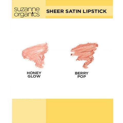 Cosmetics - SUZANNE Organics Sheer Satin Lipstick Duo