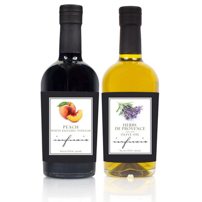 INFUSIO Aromatic Infused Extra-Virgin Olive Oil and Balsamic Vinegar Combo